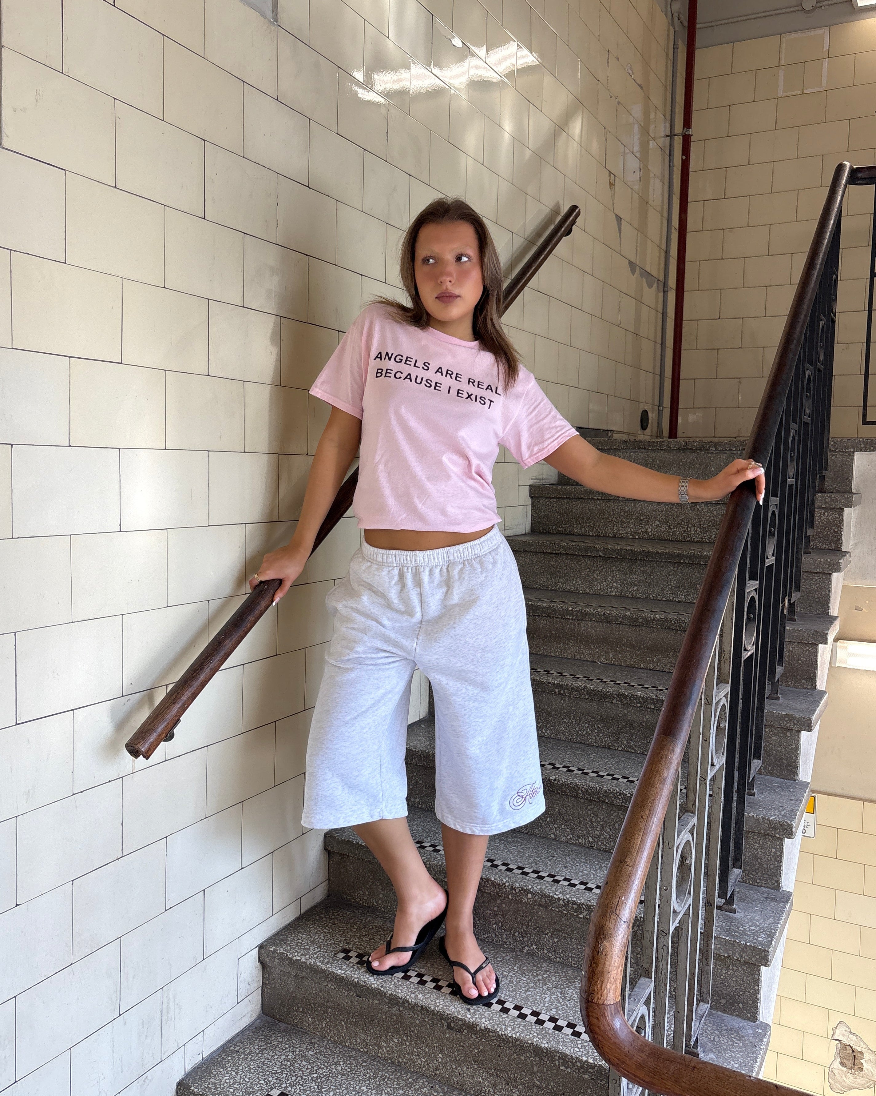 Pink slogan t shirt, little yarn graphic tee, 2000’s fashion, oversized tee